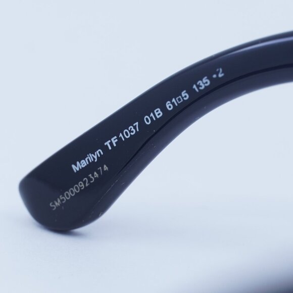 Tom Ford Marilyn FT1037 01B Sunglasses Black Square Frame, Smoke Lenses - Picture 4 of 10